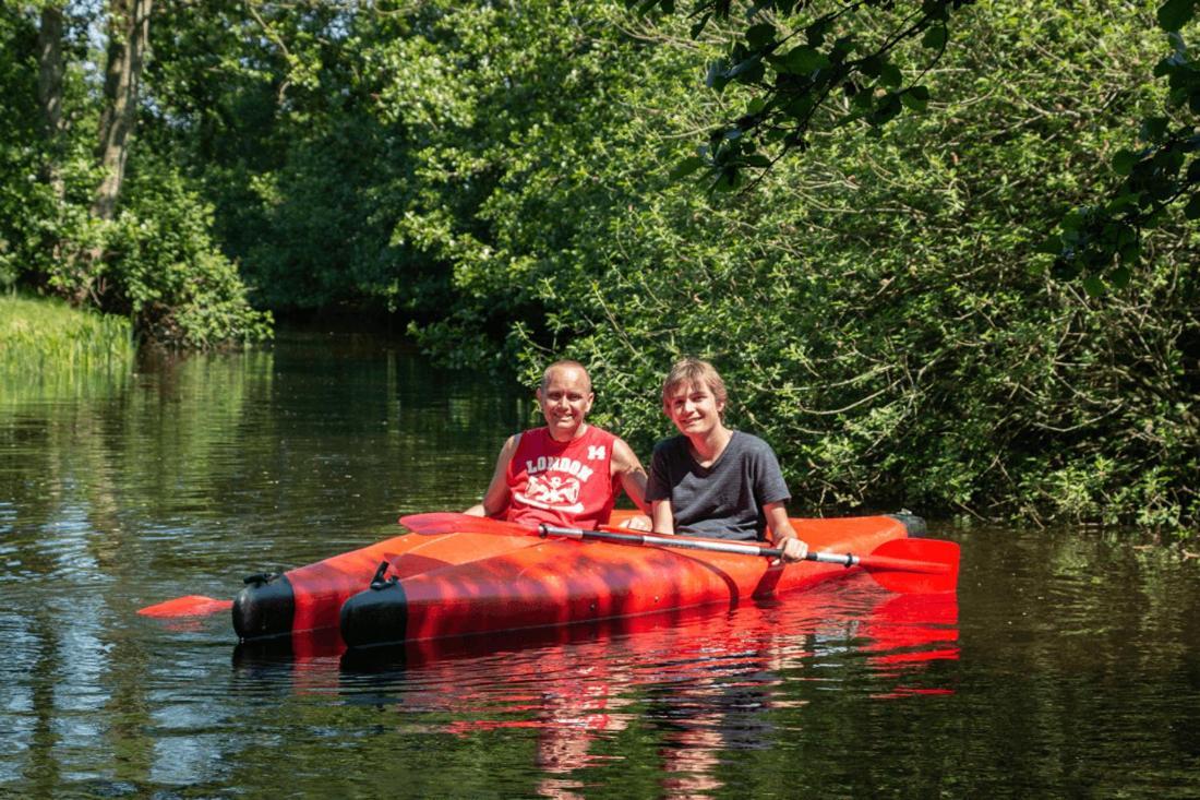 Chalet 'T Rijsterbos Op Camping Met Zwembad! Villa Ngoại thất bức ảnh
